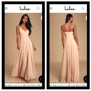 Lulu’s All About Love Pink Maxi Dress